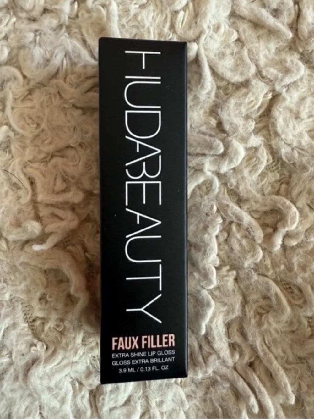 💛 2/$25 HUDA BEAUTY Faux Filler Shiny Non-Sticky Lip Gloss - FOXY